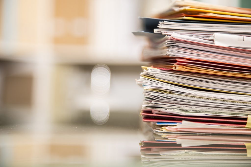 Stack of papers